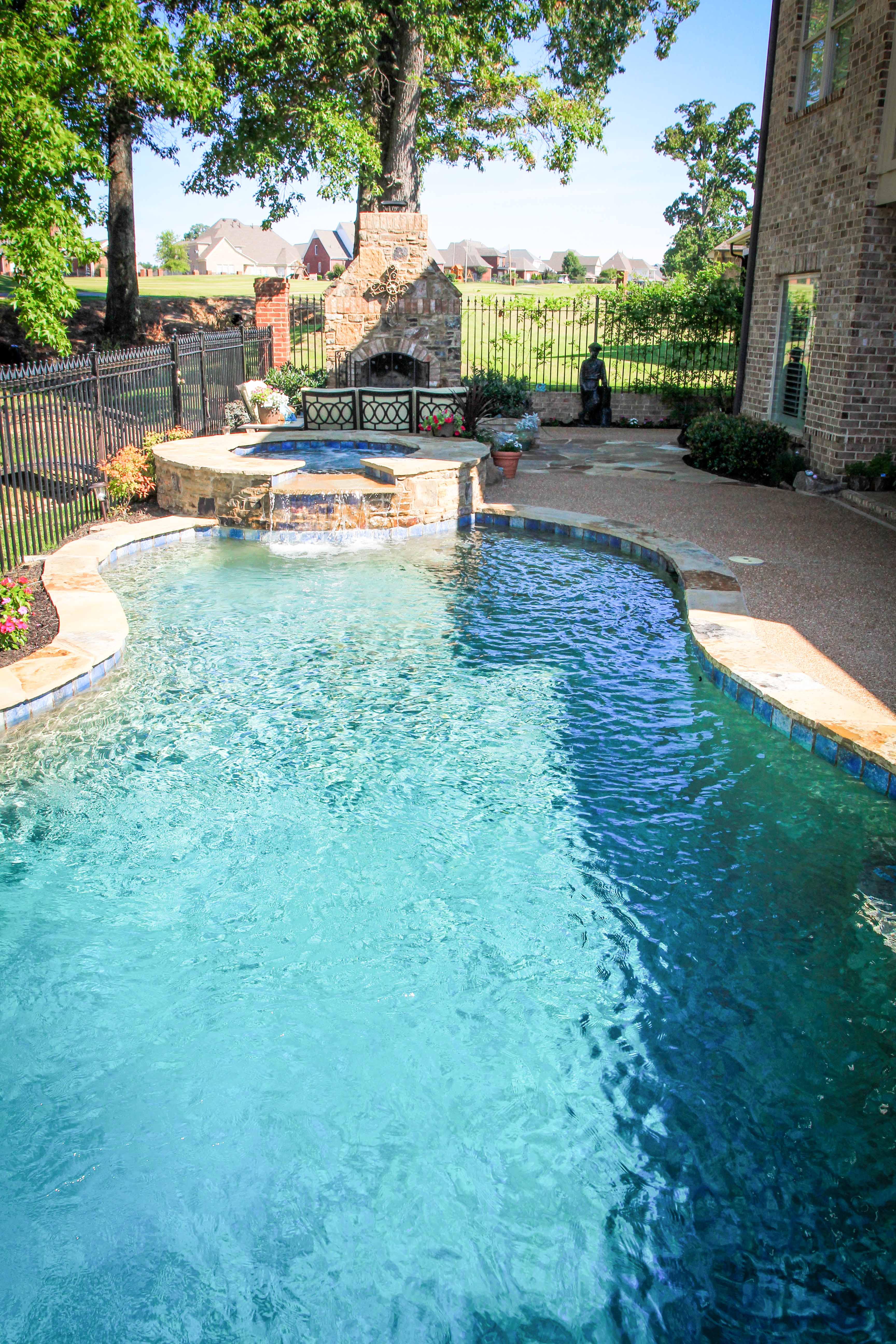 salt water gunite pool